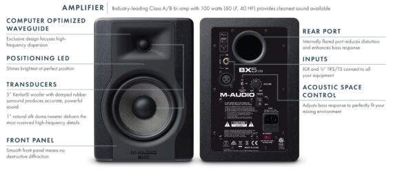 M Audio BX8 D3 Studio Monitor