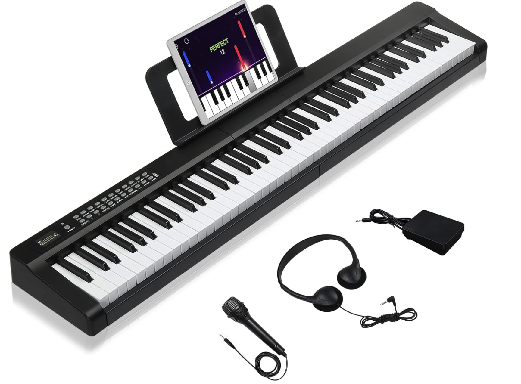 GK 88 Keys Digital Piano Keyboard drumbeats