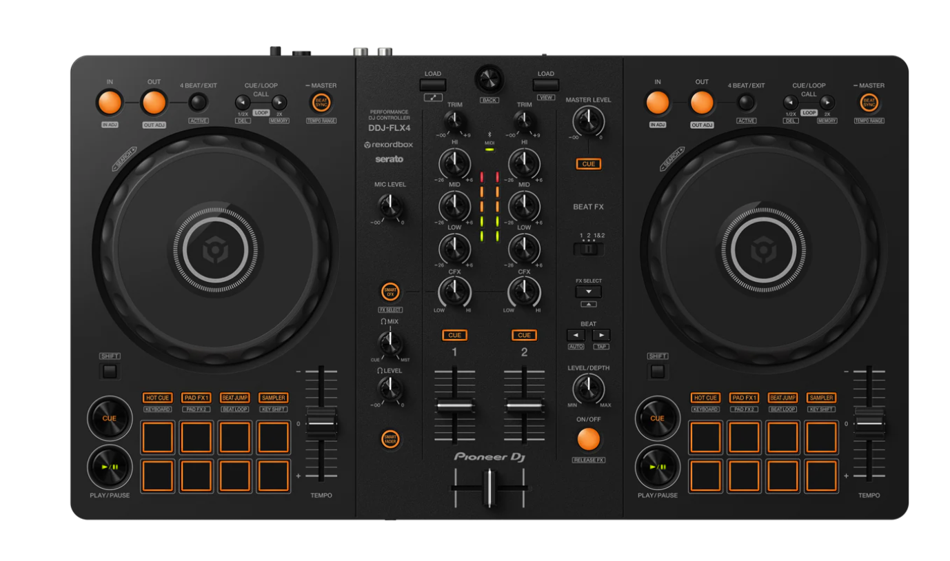 Pioneer DJ DDJ FLX4 2 Channel DJ Controller drumbeats